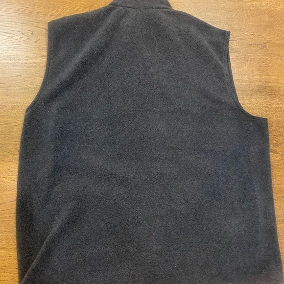 Woolrich Men Large Grey Full Zip Vest Fleece Drawstring Bottom Outdoor Camp - Picture 2 of 11